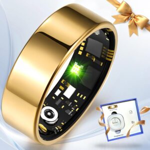 Health Tracker Ring - HR/SpO2/BP, No Subscription, iOS Android