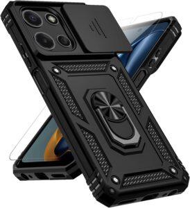 Moto G 2025 Case: Slide Cover, HD SP, Mag Ring Stand - Black