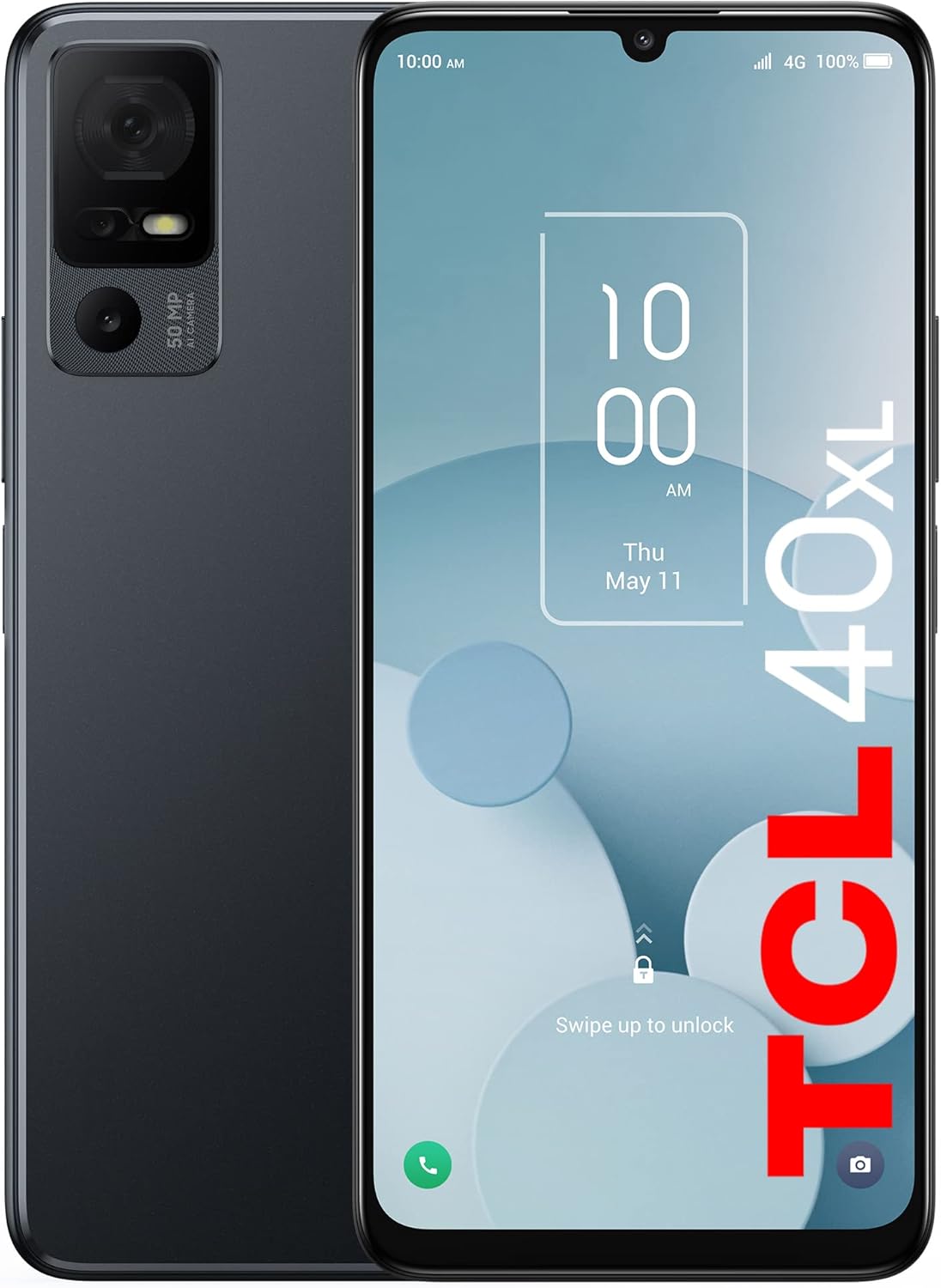 TCL 40XL 6GB+256GB 6.75" 4G Unlocked Dark Gray Renewed US