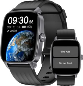 Waterproof Fitness Watch: Pedometer, Heart Rate, No Phone Needed