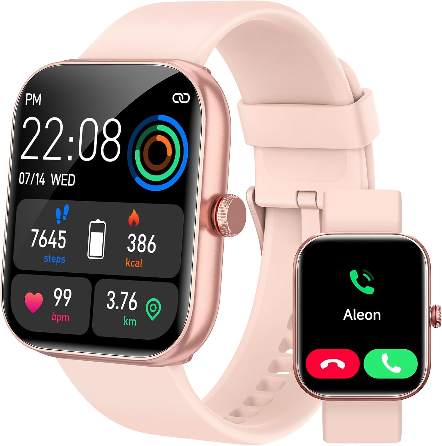 Women's Smartwatch: Alexa, Call, iOS/Android, IP68, Health