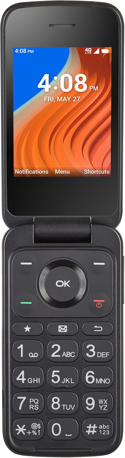 Tracfone TCL Flip2 16GB Black Prepaid Phone Locked