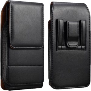 Large Holster Case w/Belt Clip for Multi-Phones (Black, XL)
