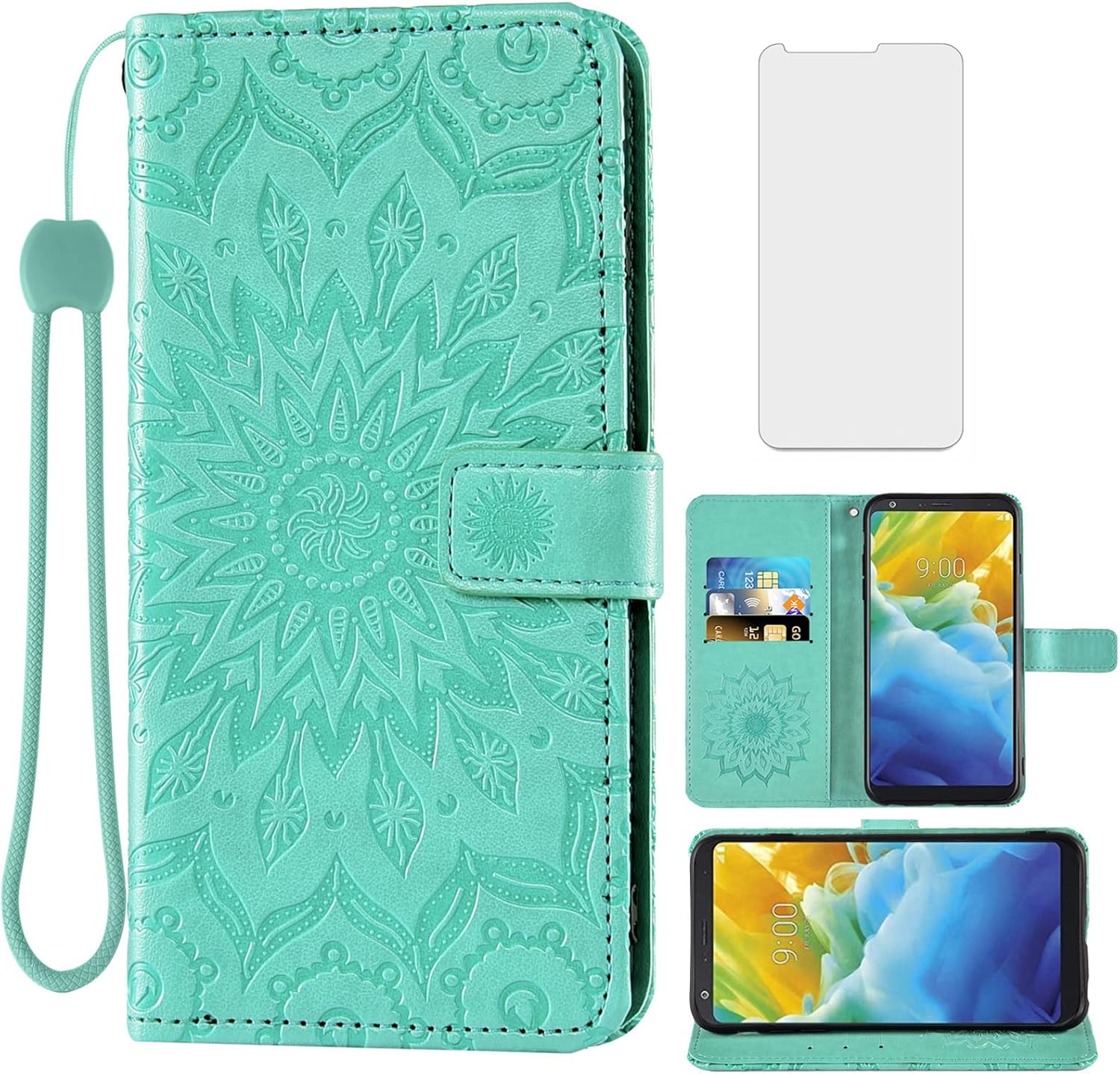 LG Stylo 4 Wallet Case - Green