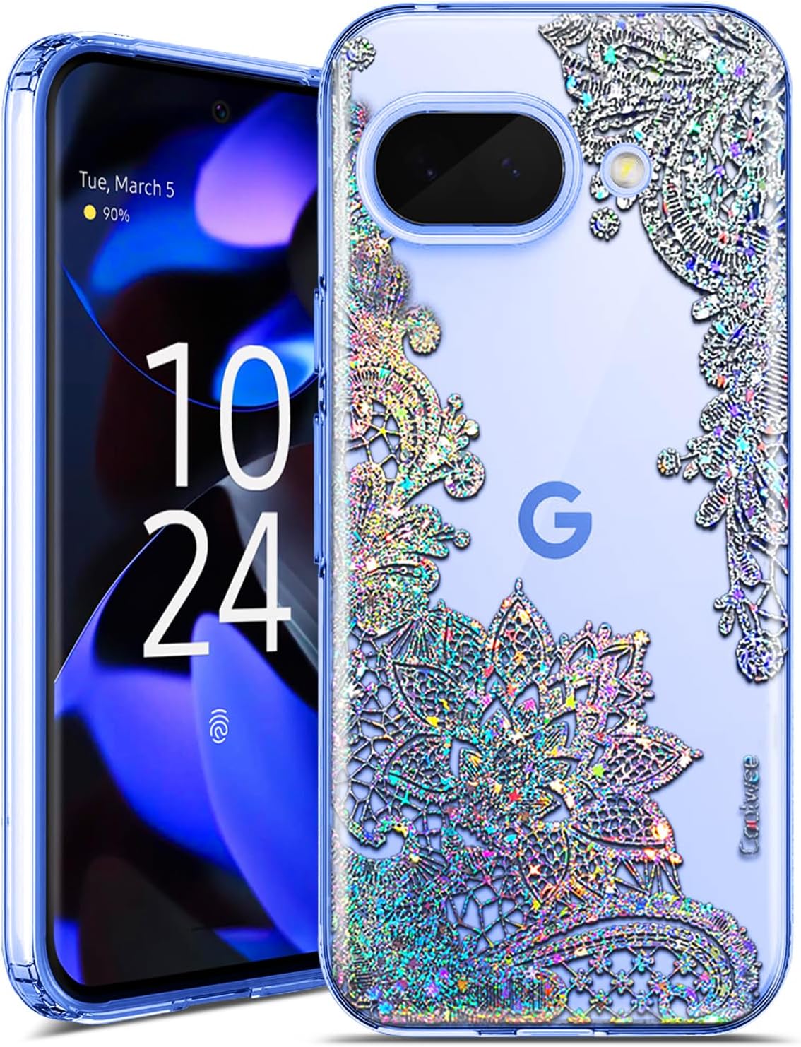 Glitter Pixel 9A Protective Case