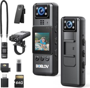 BOBLOV 1080P Body Cam, 64GB
