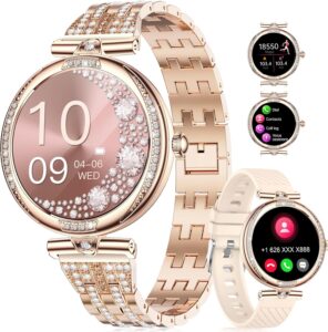 LIGE Diamond Smartwatch for Women with AMOLED & Health Tracking