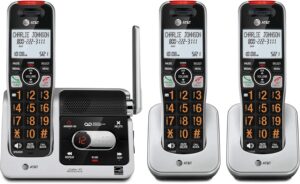 AT&T 3-Handset Cordless Phone w/ Answering Machine & Call Block