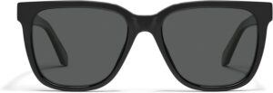 Quay Polarized UV Oversized Black Sunglasses