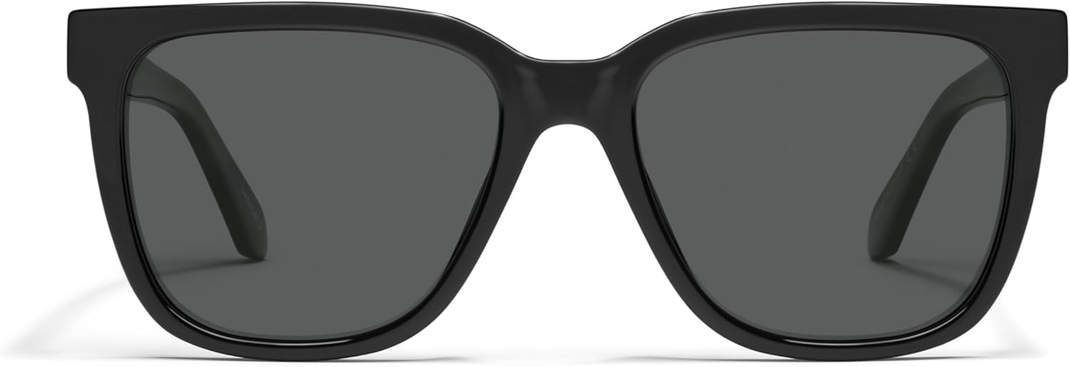 Quay Polarized UV Oversized Black Sunglasses