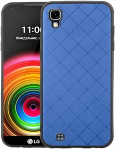 LG X Power Case - Blue Rugged Silicone Cover