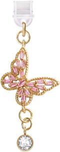 Pink Butterfly Type-C Dust Plug