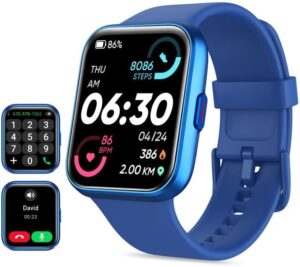 Smartwatch with Alexa, Heart Rate & Sleep Monitor for Android/iPhone