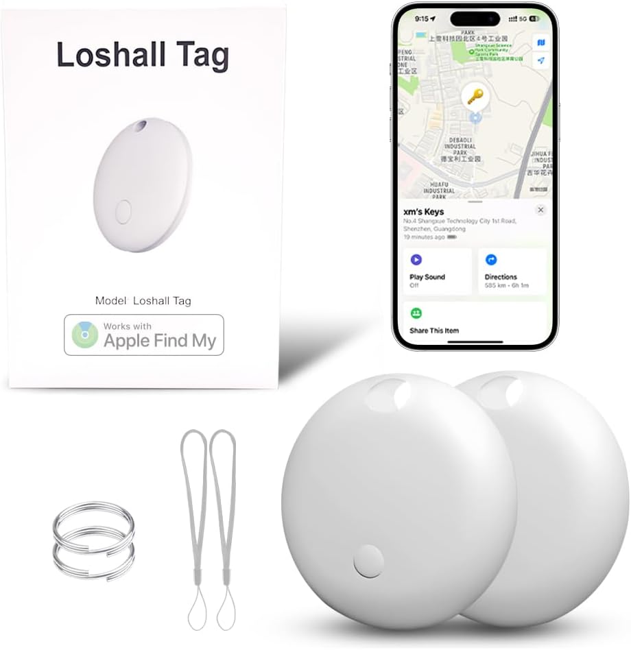 Apple Find My Tracker, 2-Pack, White