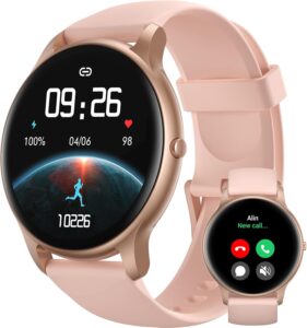 Parsonver Women's SmartWatch with Calling, Fitness Tracker, Rose Gold