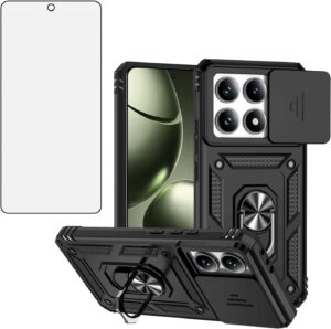 Mi 14T Rugged Magnetic Case w/Slide Camera Cover - Black
