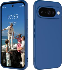 Slim Liquid Silicone Case for Google Pixel 10 - Dark Blue