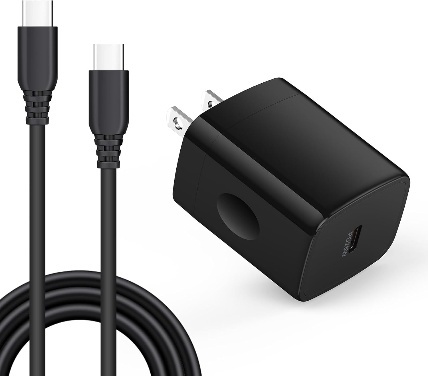 25W Fast Charger for Motorola Phones with USB-C Cable