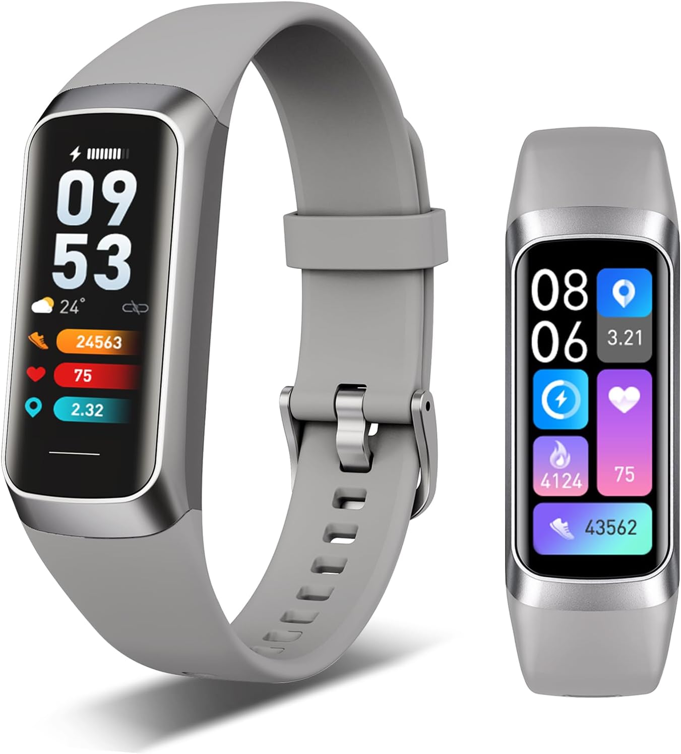 Health Smartwatch Silver Gray