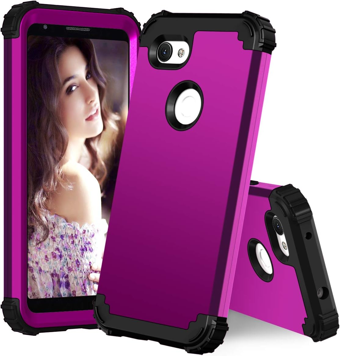 Pixel 3a XL Protective Case - Dark Purple