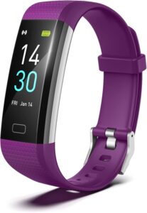 Threesheep Fitness Watch: Waterproof, Activity & Sleep Monitor (Purple)