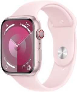 Apple Watch Series 9 GPS + Cellular 45mm Pink (Renewed)