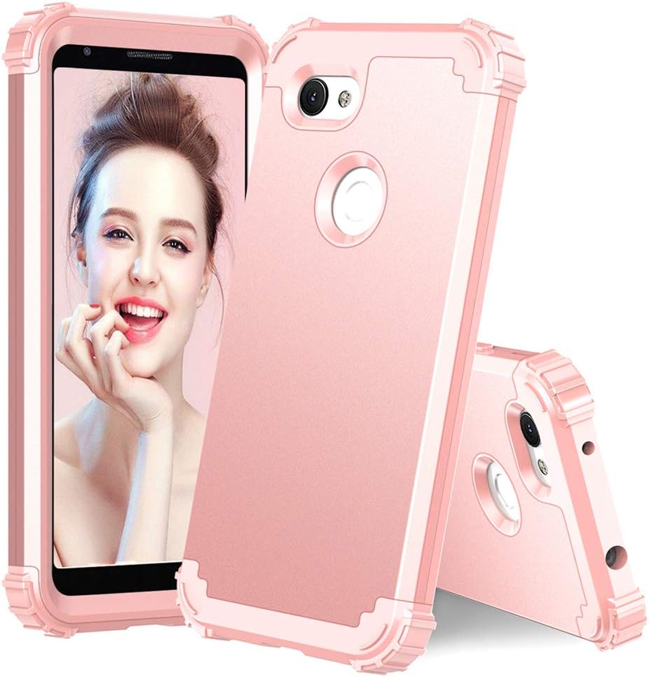 Pixel 3a XL Protective Silicone Case - Rose Gold