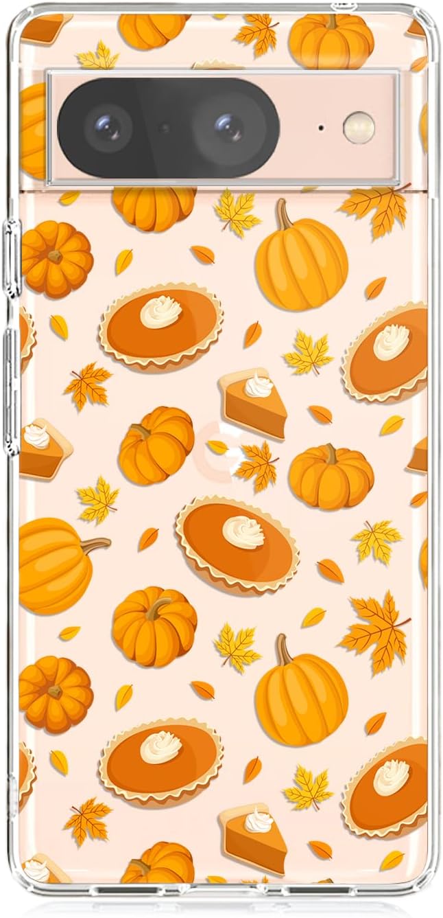 Google Pixel 8 Pumpkin Clear Case