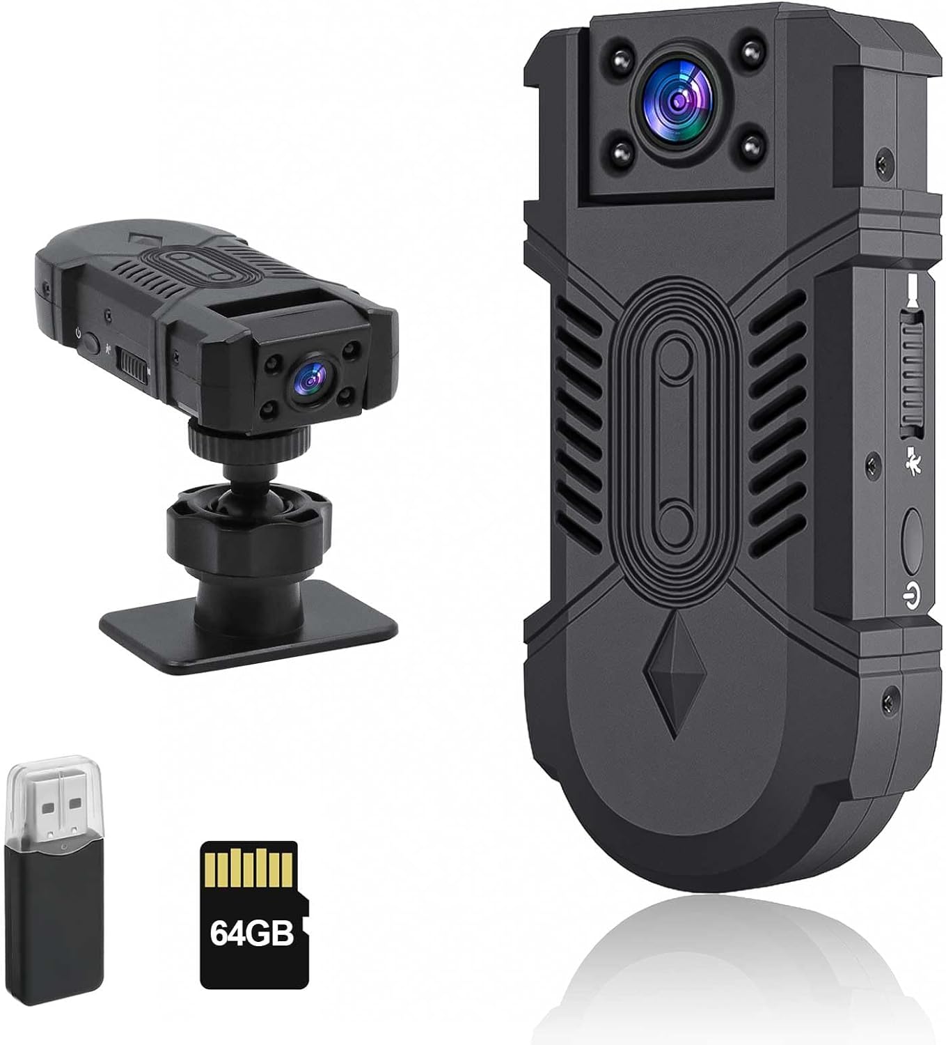 Mini Body Camera 1080P with Night Vision 64G