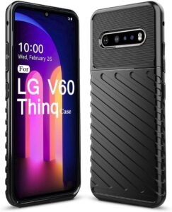 Rugged Anti-Scratch Case for LG V60 ThinQ - Black