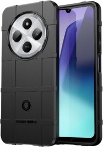 Rugged Case for Redmi 14C/R & Poco C75, Camera Protection, Black