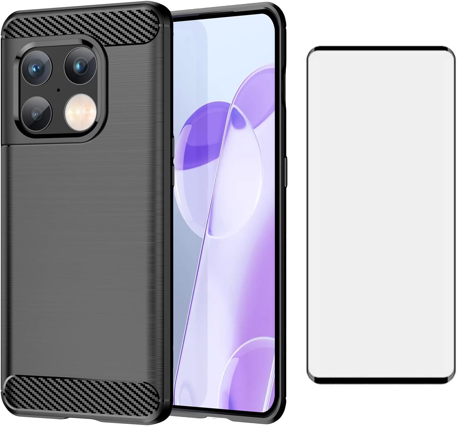 OnePlus 10 Pro Case w/ Screen Protector, Silicone