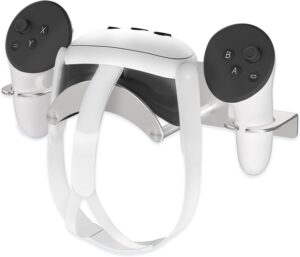 VR Wall Mount for Meta Quest 3/Pro/2 (Silver)
