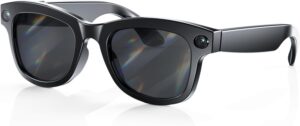 AI Smart Glasses w/ HD Camera & ChatGPT, Black