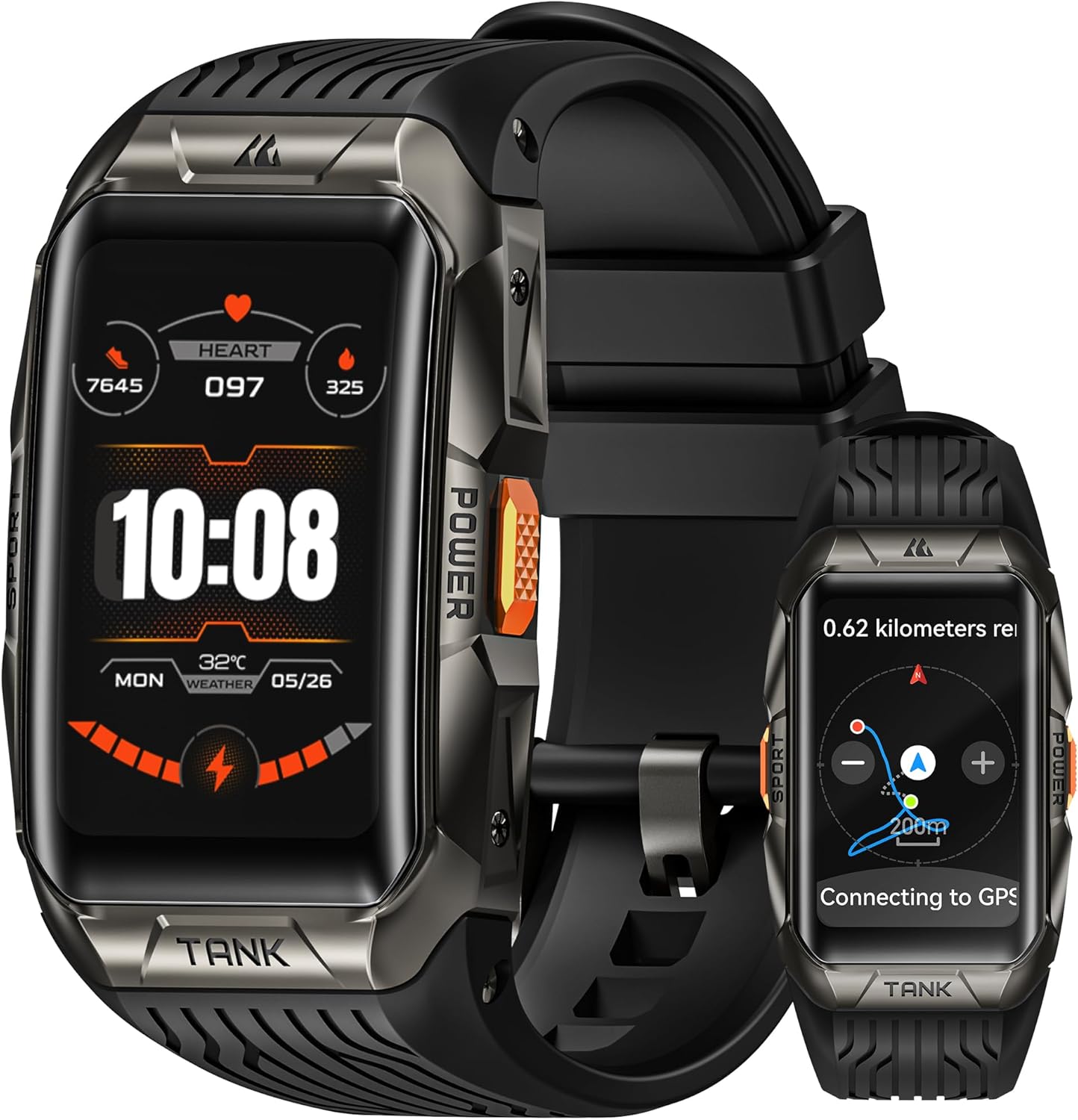 KOSPET Tank X2 Ultra: GPS, AMOLED, Stainless Steel, Waterproof