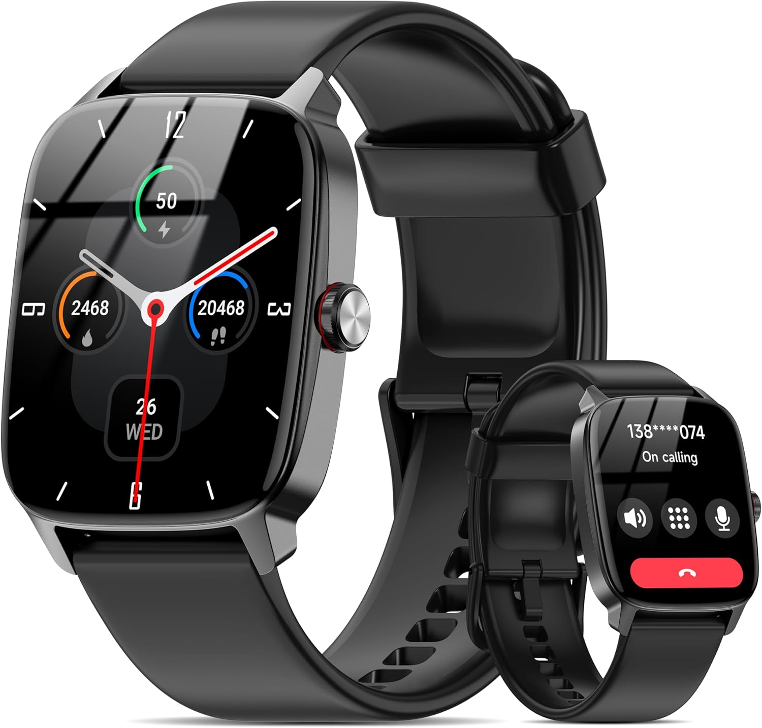 Bluetooth Calling Smartwatch, Fitness Tracker, IP68, Android iOS