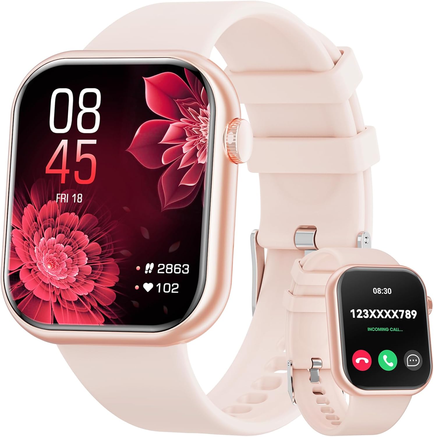 Hwagol 1.85" Smart Watch Fitness Tracker for Android iOS