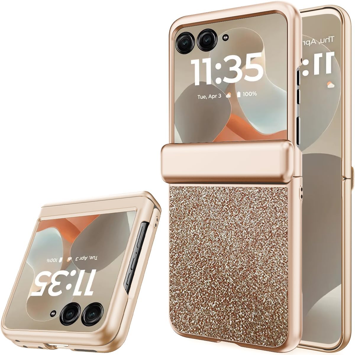 Motorola Razr 60 Ultra Glitter Case - Gold
