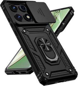 Protective Kickstand Case for Motorola Edge 2025 - Black