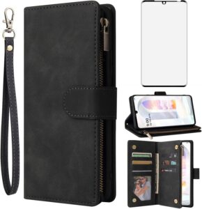 LG Velvet 5G Wallet Case with Screen Protector