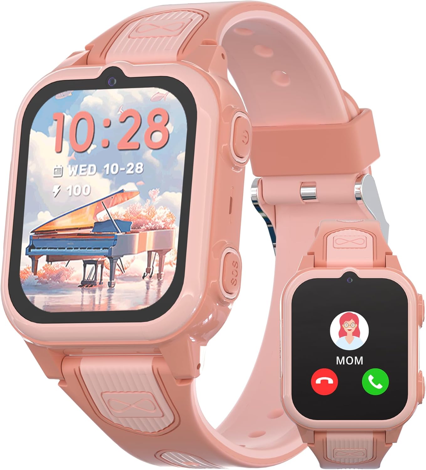 Kids Smartwatch with GPS Tracker & Waterproof