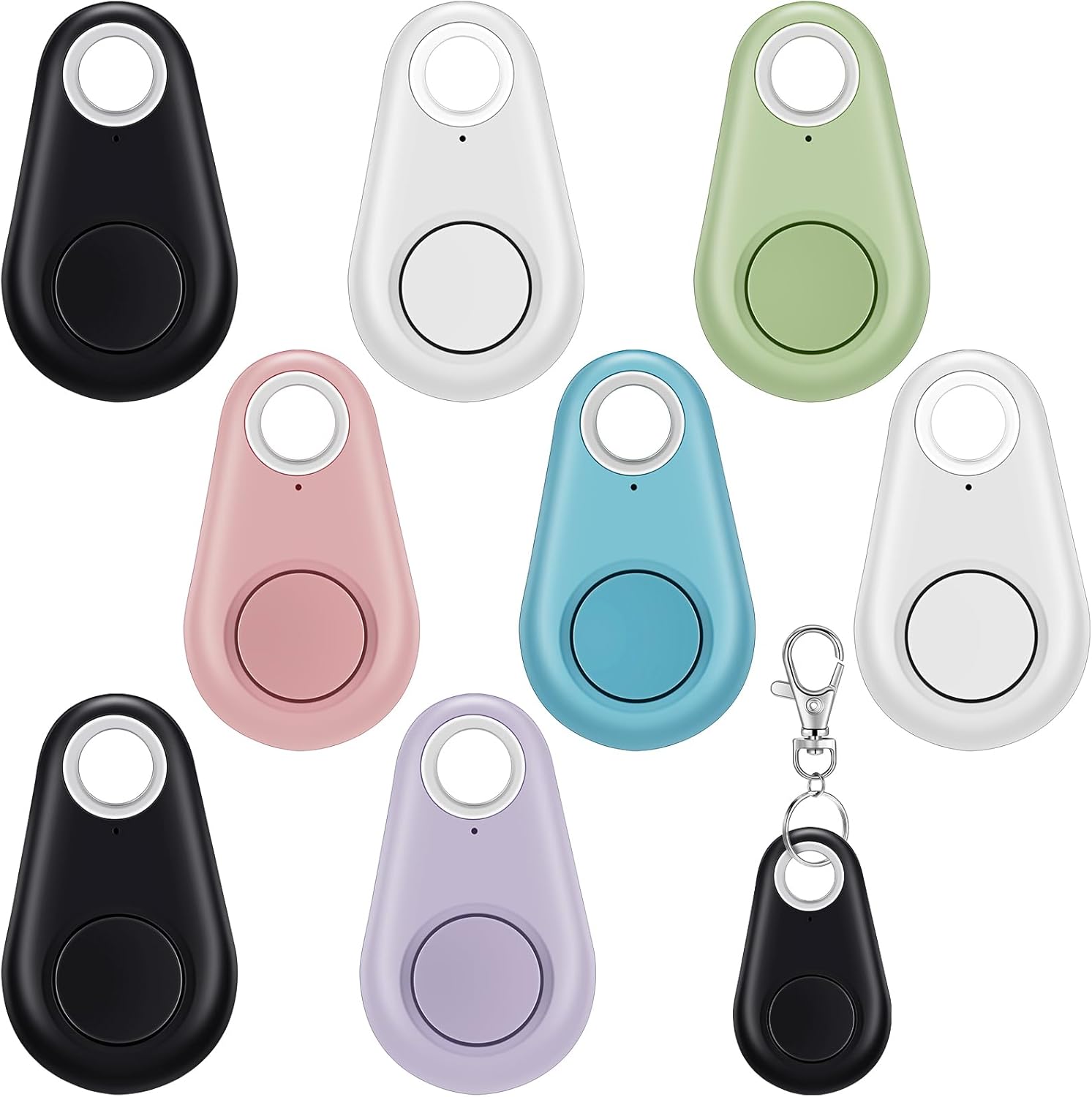 8-Pack GPS Trackers, Multi-Color