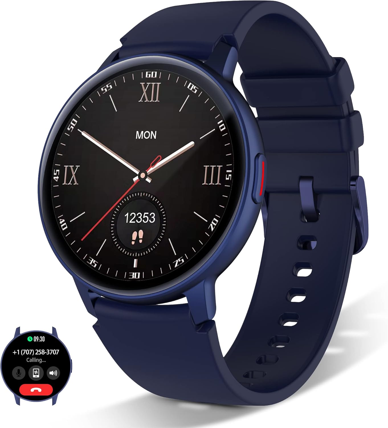 1.3" AMOLED Smartwatch with Health Monitor for Android iOS