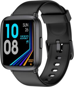 Fitness Watch: SpO₂, BP, HR, Sleep, Steps, 50m Waterproof, Android/iPhone