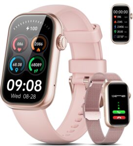 LIGE Smart Watch: Call/HD/IP68, HR/SpO2/70 Modes