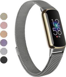 Vanjua Steel Mesh Band for Fitbit Luxe