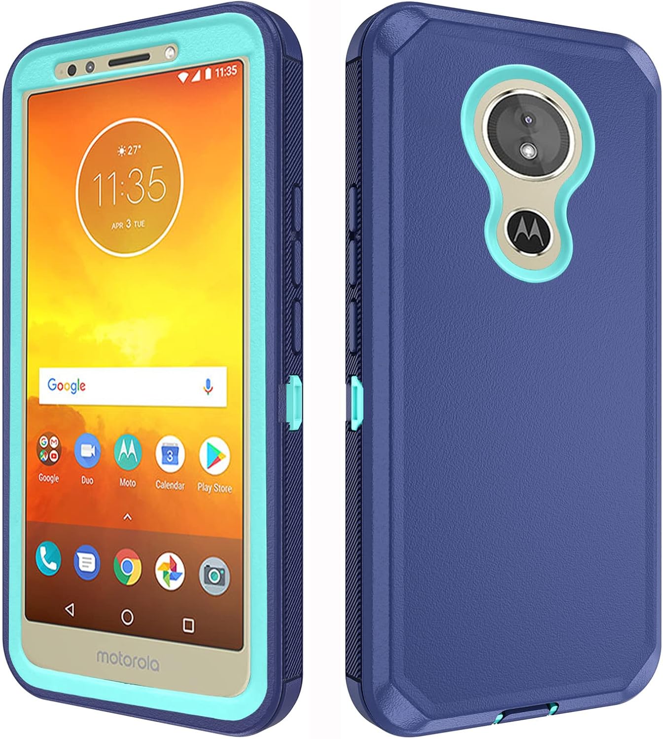 Asuwish Rugged Case for Moto E5/G6 Play - Blue