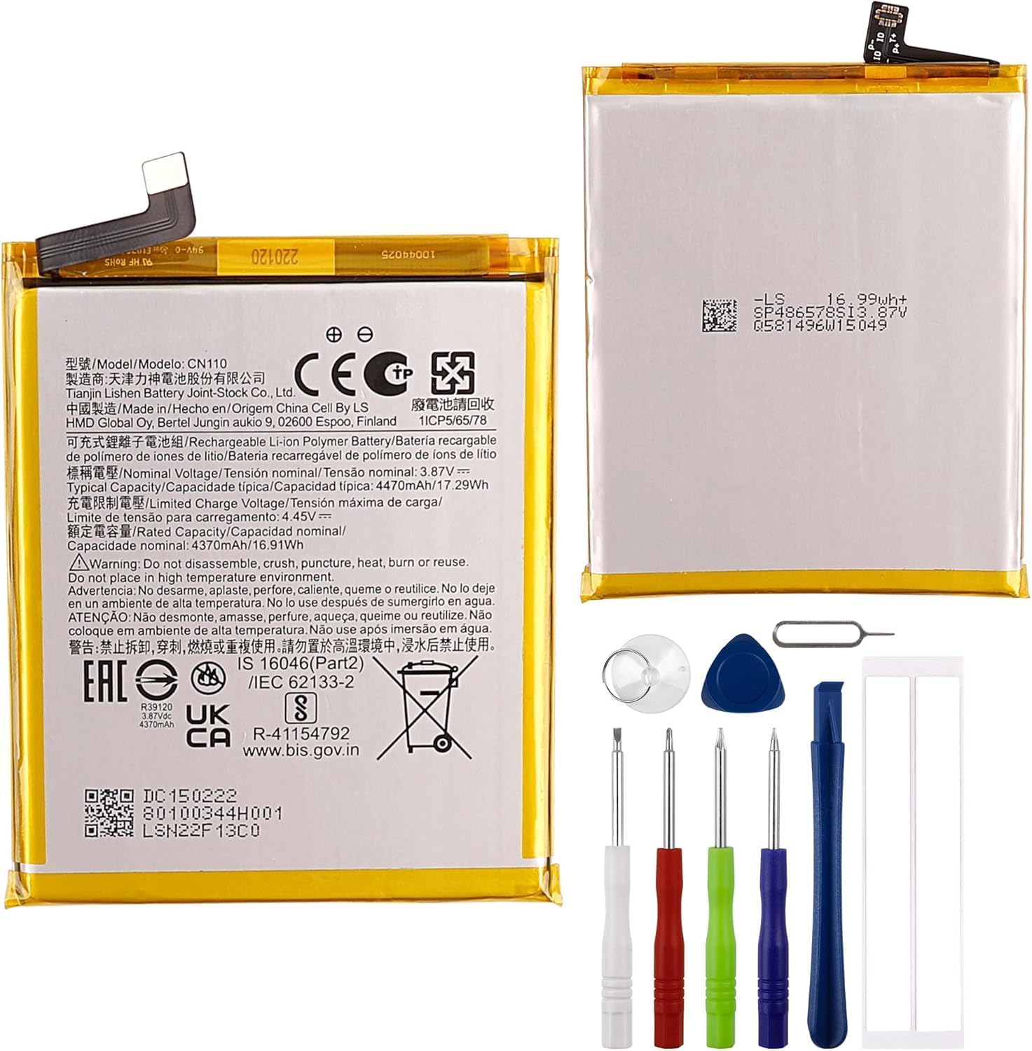 CN110 Battery for Nokia X10/X100 5G w/Tools
