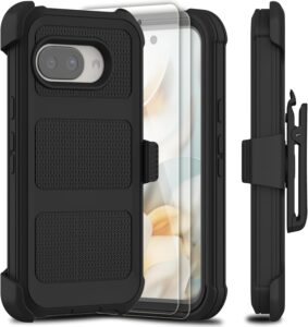 Pixel 9a 2025 Heavy Duty Case w/Holster & Screen Protector