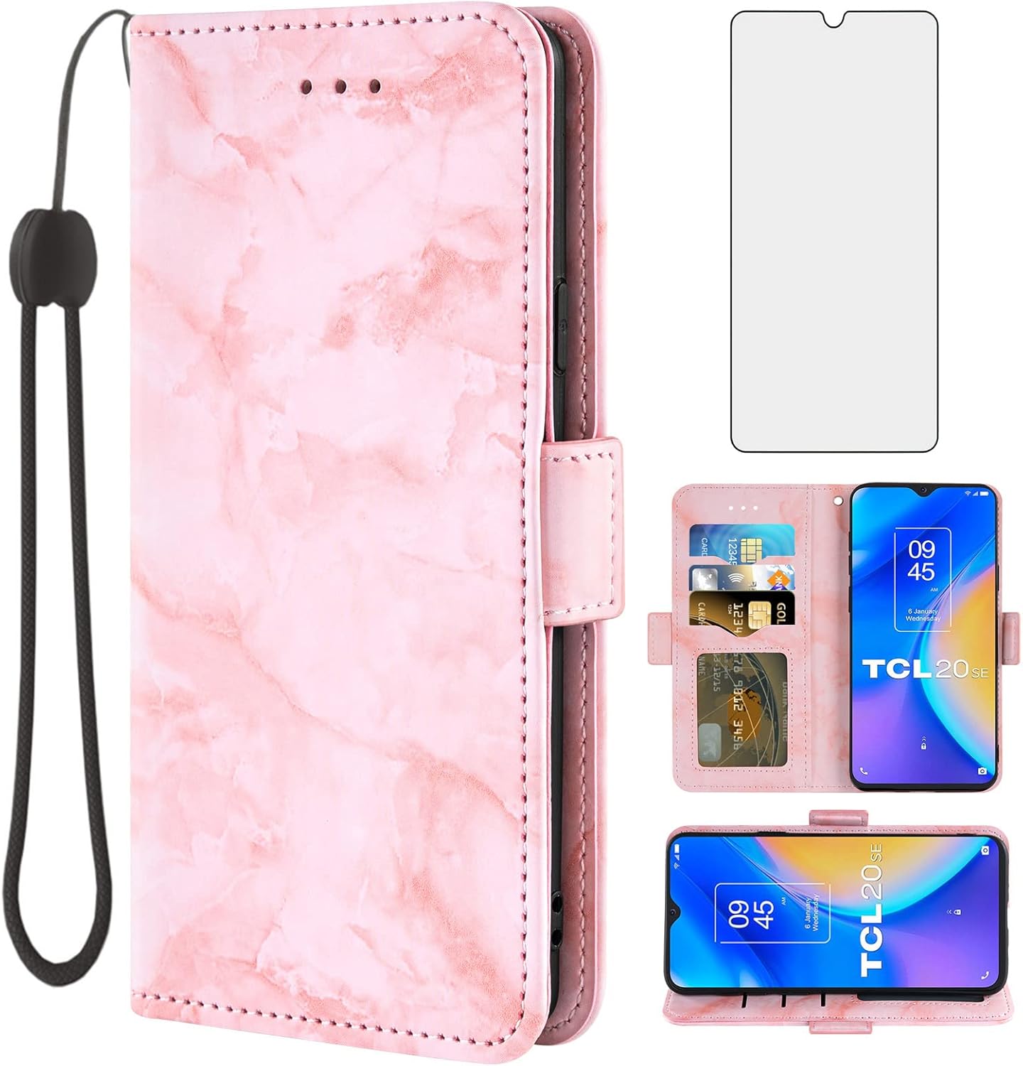 TCL 20 SE Phone Case with Wallet Cover